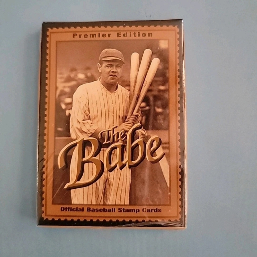 Premier Edition 'The Babe' Baseball Stamp Cards - Brown